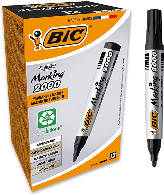 BIC 2000 PERMANENT MARKER BLACK FINE